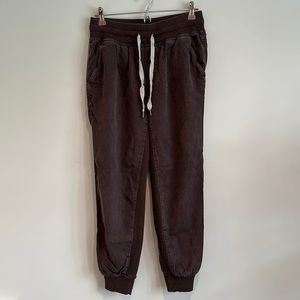 Aerie joggers with ribbed waistband, inseam